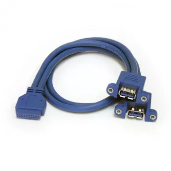 StarTech.com USB 3.0 kabelis ar 2 portu paneļmontāžu - USB A uz mātesplates savienotāju F/F