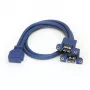 StarTech.com USB 3.0 kabelis ar 2 portu paneļmontāžu - USB A uz mātesplates savienotāju F/F