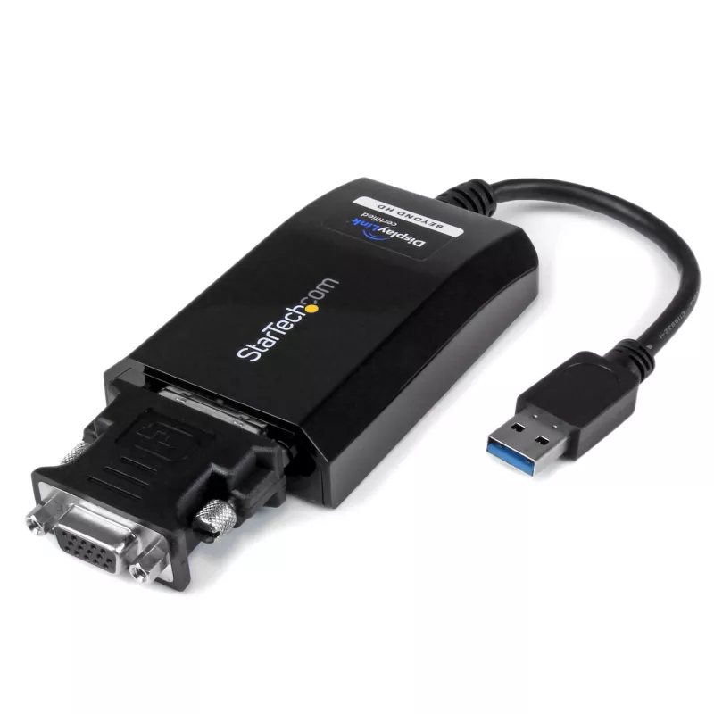 StarTech.com USB 3.0 uz DVI / VGA adapteris – 2048x1152, 3.2 Gen 1 (3.1 Gen 1), USB Type-A, DVI izeja, 2048 x 1152 pikseļi