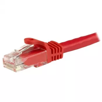 StarTech.com 15m CAT6 Ethernet kabelis – sarkans CAT6 Gigabit Ethernet vads 250MHz 100W PoE RJ45 UTP tīkla/pievienošanas vads ar aizsargvāciņu un sprieguma atslogošanu, individuāli pārbaudīts