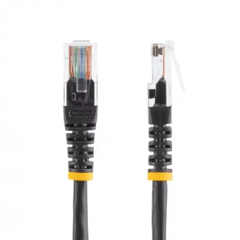StarTech.com Cat5e Patch Kabelis ar Lietiem RJ45 Savienotājiem - 15 m - Melns
