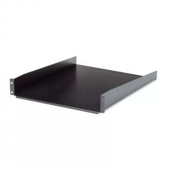 StarTech.com 2U servera statīva plaukts - universāls konsoles plaukts 19 collu tīkla iekārtu statīvam un skapim - izturīgs tērauds – svara ietilpība 23 kg - 22 collu dziļa paplāte, melns