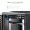 StarTech.com 2U servera statīva plaukts - universāls konsoles plaukts 19 collu tīkla iekārtu statīvam un skapim - izturīgs tērauds – svara ietilpība 23 kg - 22 collu dziļa paplāte, melns