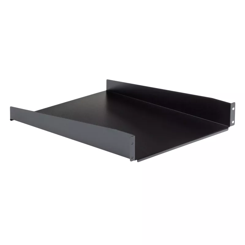 StarTech.com 2U servera statīva plaukts - universāls konsoles plaukts 19 collu tīkla iekārtu statīvam un skapim - izturīgs tērauds – svara ietilpība 23 kg - 22 collu dziļa paplāte, melns
