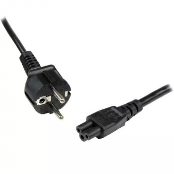 StarTech.com 2m Laptop Strāvas Kabelis, EU Schuko uz C5, 2.5A 250V, 18AWG