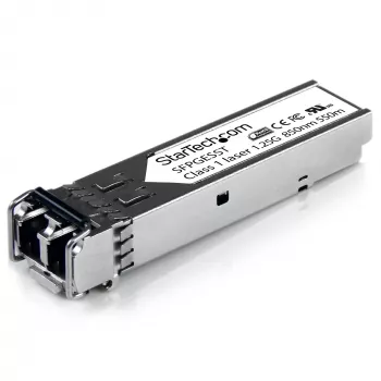 StarTech.com Cisco SFP-GE-S saderīgs SFP modulis – 1000BASE-SX – 1GbE daudzmodu šķiedra – LC 550m – 850nm – DDM