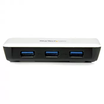StarTech.com USB 3.0 uz Gigabit Ethernet tīkla adapteris ar 3 portu USB 3.0 centrmezglu - Balts