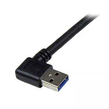 StarTech.com 1m melns SuperSpeed USB 3.0 kabelis - taisnleņķa A uz B - vīriešu/vīriešu