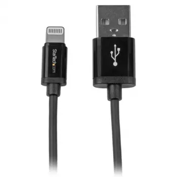 StarTech.com 1 m USB uz Lightning kabelis - iPhone / iPad / iPod lādētāja kabelis - ātrā uzlāde - Apple MFi sertificēts - melns