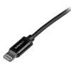 StarTech.com 1 m USB uz Lightning kabelis - iPhone / iPad / iPod lādētāja kabelis - ātrā uzlāde - Apple MFi sertificēts - melns