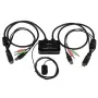 StarTech.com 2 Portu USB HDMI KVM Slēdzis ar Audio un Tālvadības Pogu – USB Barots