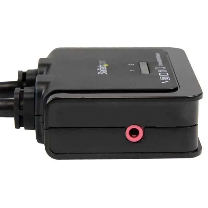 StarTech.com 2 Portu USB HDMI KVM Slēdzis ar Audio un Tālvadības Pogu – USB Barots