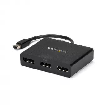 StarTech.com 3 portu Multi Monitor Adapteris - Mini DisplayPort uz DisplayPort MST Hub, Divi 4K 30Hz un 1x 1080p - Video sadalītājs paplašinātajam darbvirsmas režīmam tikai operētājsistēmā Windows - mDP 1.2 uz 3x DP
