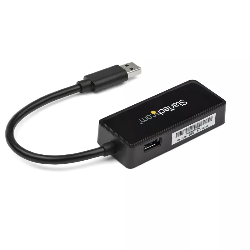 StarTech.com USB 3.0 uz Gigabit Ethernet adapteris ar USB pieslēgvietu - Melns