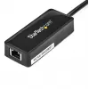 StarTech.com USB 3.0 uz Gigabit Ethernet adapteris ar USB pieslēgvietu - Melns