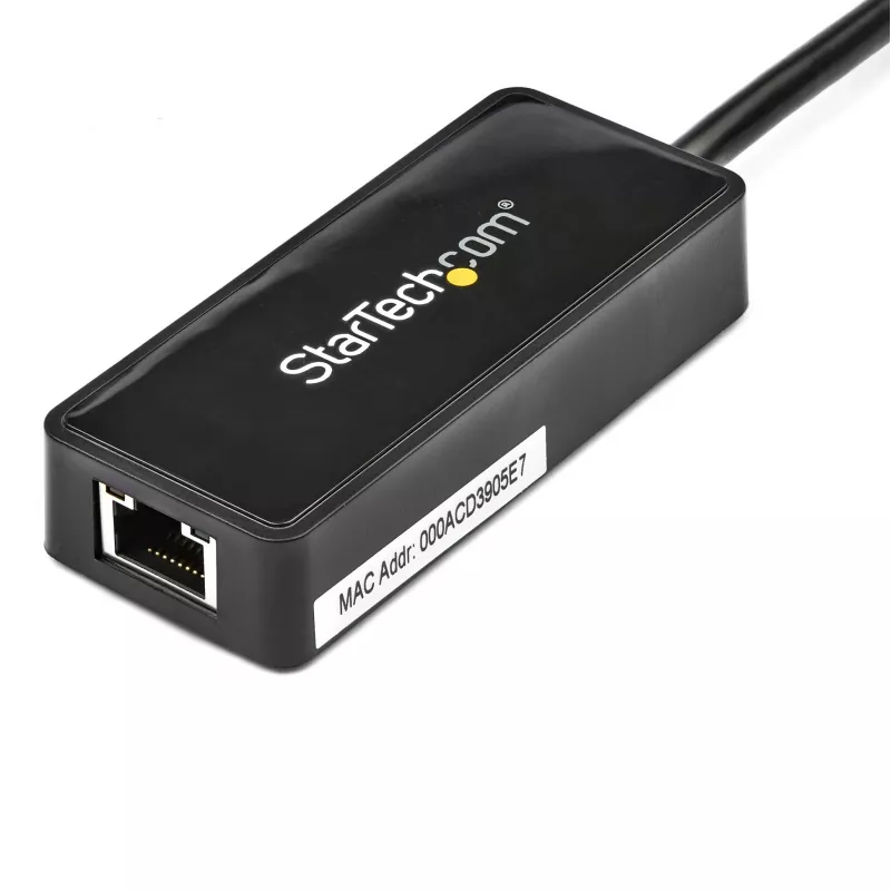 StarTech.com USB 3.0 uz Gigabit Ethernet adapteris ar USB pieslēgvietu - Melns