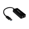 StarTech.com USB 3.0 uz Gigabit Ethernet adapteris ar USB pieslēgvietu - Melns