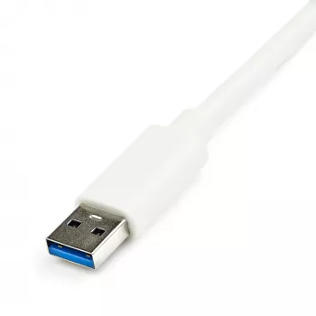 StarTech.com USB 3.0 uz Gigabit Ethernet adapteris ar USB pieslēgvietu - Balts