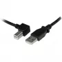 StarTech.com 1m USB 2.0 A uz kreiso leņķi B kabelis - Vīriešu/Vīriešu