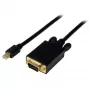 StarTech.com 6ft (2m) Mini DisplayPort uz VGA kabelis - Aktīvs Mini DP uz VGA adaptera kabelis - 1080p video - mDP 1.2 vai Thunderbolt 1/2 Mac/PC uz VGA monitoru/projektoru - pārveidotājs