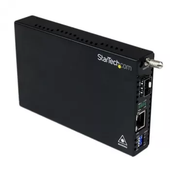 StarTech.com Gigabit Ethernet šķiedras mediju pārveidotājs ar atvērtu SFP slotu