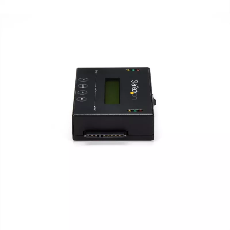 StarTech.com SATDUP11 1:1 Diskrēts cietā diska dublikators un dzēsējs, SATA HDD/SSD klonētājs un dzēsējs, LCD displejs, TAA atbilstīgs, neatkarīgs no OS