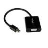 StarTech.com Mini DisplayPort uz VGA adapteris - Aktīvs Mini DP uz VGA pārveidotājs - 1080p video - mDP vai Thunderbolt 1/2 Mac/PC uz VGA monitoru/projektoru/displeju - mDP 1.2 uz VGA sargspraudnis - Melns