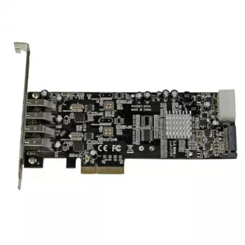 StarTech.com 4 Portu PCI Express (PCIe) SuperSpeed USB 3.0 Kartes Adapteris ar 2 Atsevišķiem 5Gbps Kanāliem - UASP - SATA / LP4 Barošana