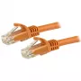 StarTech.com 5m CAT6 Ethernet kabelis - Oranžs CAT 6 Gigabit Ethernet vads - 250MHz 100W PoE RJ45 UTP tīkla/pievienošanas vads bez aizķeršanās ar sprieguma atslogojumu, individuāli pārbaudīts