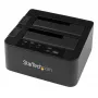 StarTech.com Divu nodalījumu cietā diska dublikators, autonoms USB 3.0 (5 Gbps) / eSATA uz 2.5/3.5 collu SATA III HDD/SSD klonētājs/kopētājs, cietā diska dokstacija, cietā diska klonētājs