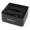 StarTech.com Divu nodalījumu cietā diska dublikators, autonoms USB 3.0 (5 Gbps) / eSATA uz 2.5/3.5 collu SATA III HDD/SSD klonētājs/kopētājs, cietā diska dokstacija, cietā diska klonētājs