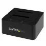 StarTech.com Divu nodalījumu USB 3.0 / eSATA uz SATA cietā diska dokstacija, USB cietā diska doks, ārējā 2.5/3.5 collu SATA I/II/III SSD/HDD dokstacija, karstās maiņas disku nodalījumi, augšējā ielāde