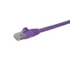 StarTech.com 2m CAT6 Ethernet kabelis - violets CAT 6 Gigabit Ethernet vads - 250MHz 100W PoE RJ45 UTP tīkla/pievienošanas vads, bez aizķeršanās, ar sprieguma atslogojumu, individuāli testēts