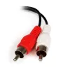 StarTech.com 6 collu stereo audio kabelis - 3.5mm ligzda uz 2x RCA spraudni