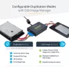 StarTech.com SATDUP11IMG — 1:1 autonomais cietā diska klonētājs ar diska attēlu pārvaldnieku, SATA HDD/SSD klonēšana bez datora