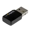StarTech.com USB 2.0 AC600 Mini Dual Band Wireless-AC Tīkla Adapteris - 1T1R 802.11ac WiFi Adapteris