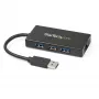StarTech.com 3 portu pārnēsājams USB 3.0 centrmezgls ar Gigabit Ethernet - alumīnija korpuss un iebūvēts kabelis