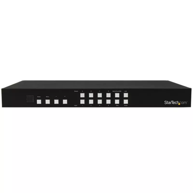 StarTech.com 4x4 HDMI Matricas Slēdzis ar Attēlu Attēlā Multiviewer vai Video Sienu