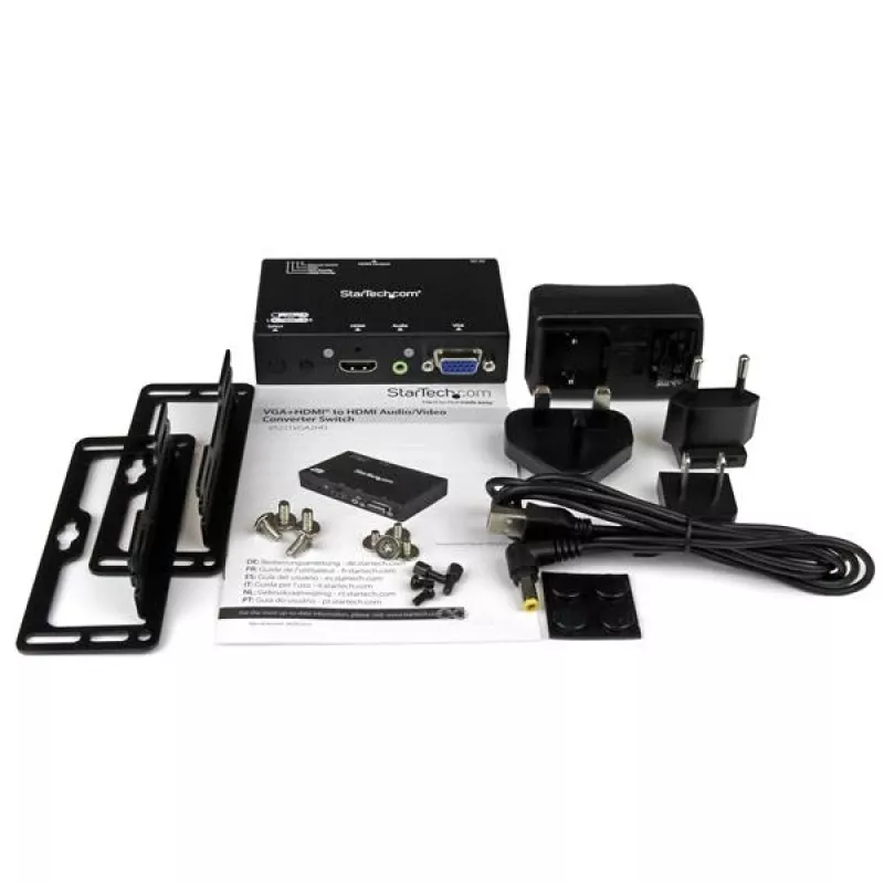 StarTech.com 2x1 HDMI + VGA uz HDMI pārslēdzējs ar automātisku un prioritātes pārslēgšanu – 1080p