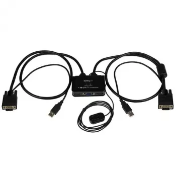 StarTech.com 2 portu USB VGA KVM slēdzis - USB barots ar tālvadības pogu