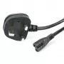 StarTech.com 1m Laptop Barošanas Kabelis, BS 1363 uz C7, 2.5A 250V, 18AWG, Melns, UK Laptop Nomaināmais Vads, Printera Barošanas Kabelis, AC Lādētāja Vads
