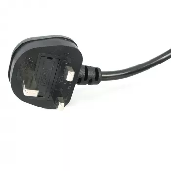 StarTech.com 1m Laptop Barošanas Kabelis, BS 1363 uz C7, 2.5A 250V, 18AWG, Melns, UK Laptop Nomaināmais Vads, Printera Barošanas Kabelis, AC Lādētāja Vads