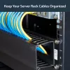 StarTech.com CMDUCT2U horizontāls 2U kabeļu pārvaldības panelis ar pirkstu kanālu un vāku 19 collu servera statīvam