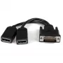 StarTech.com 20 cm DMS-59 uz Diviem DisplayPort Adaptera Kabelis - 4K x 2K Video - LFH DMS 59 pin (Vīrietis) uz 2x DisplayPort 1.2 (Sieviete) Sadalītājs Y Kabelis - LFH Grafikas Karte uz Diviem DP Monitoriem