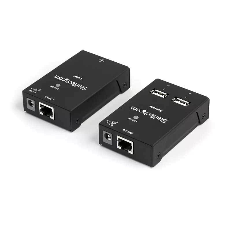 StarTech.com 4 portu USB 2.0 pagarinātājs pa Cat5/Cat6 kabeli - 40m