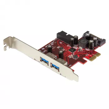 StarTech.com 4 Portu PCI Express USB 3.0 Karte - 2 ārējie un 2 iekšējie - SATA barošana - UASP atbalsts - 2x iekšējie (IDC) mātesplates stila savienotāji