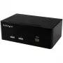 StarTech.com 2-portu KVM slēdzis ar diviem VGA - USB 2.0, 1920 x 1200 pikseļi, Full HD, 18 W, Melns