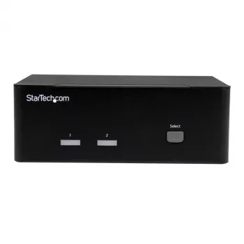 StarTech.com 2-portu KVM slēdzis ar diviem VGA - USB 2.0, 1920 x 1200 pikseļi, Full HD, 18 W, Melns