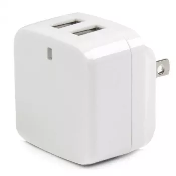 StarTech.com Divu portu USB sienas lādētājs - starptautiskajiem ceļojumiem - 17W/3.4A - balts