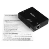StarTech.com 1-Port Gigabit PoE+ pagarinātājs - 802.3at un 802.3af - 100 m (330 pēdas)